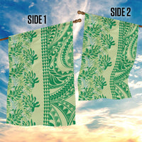 Lime Green Hibiscus Monstera Seamless Kakau Hawaii Garden Flag LT14 - Polynesian Pride