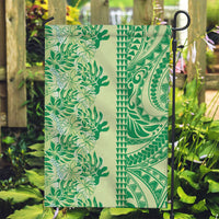 Lime Green Hibiscus Monstera Seamless Kakau Hawaii Garden Flag LT14 Garden Flag Lime Green - Polynesian Pride