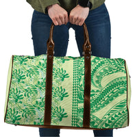 Lime Green Hibiscus Monstera Seamless Kakau Hawaii Travel Bag LT14 Lime Green - Polynesian Pride