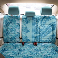 Cyan Hibiscus Monstera Seamless Kakau Hawaii Back Car Seat Cover LT14 - Polynesian Pride