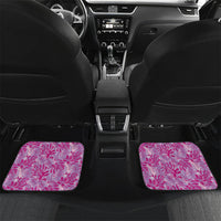 Purple Hibiscus Monstera Seamless Kakau Hawaii Car Mats LT14 Set 2pcs - Back Purple - Polynesian Pride
