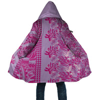 Purple Hibiscus Monstera Seamless Kakau Hawaii Cloak LT14 Unisex Purple - Polynesian Pride