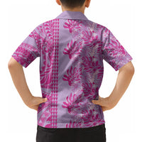 Purple Hibiscus Monstera Seamless Kakau Hawaii Hawaiian Shirt LT14 - Polynesian Pride