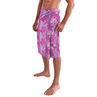 Purple Hibiscus Monstera Seamless Kakau Hawaii Lavalava LT14 - Polynesian Pride