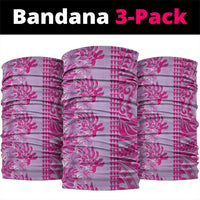 Purple Hibiscus Monstera Seamless Kakau Hawaii Neck Gaiter LT14 package One Size: 25*50cm Purple - Polynesian Pride