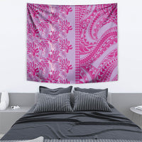 Purple Hibiscus Monstera Seamless Kakau Hawaii Tapestry LT14 - Polynesian Pride