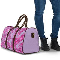Purple Hibiscus Monstera Seamless Kakau Hawaii Travel Bag LT14 - Polynesian Pride