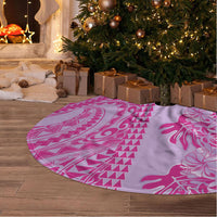 Purple Hibiscus Monstera Seamless Kakau Hawaii Tree Skirt LT14 - Polynesian Pride