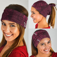 Burgundy Hibiscus Monstera Seamless Kakau Hawaii Neck Gaiter LT14 - Polynesian Pride