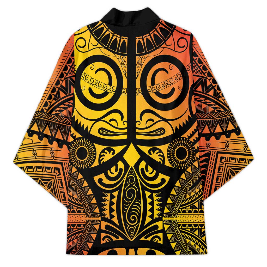 Marquesas Islands Kimono Marquesan Tattoo Yellow Gradient - Polynesian Pride