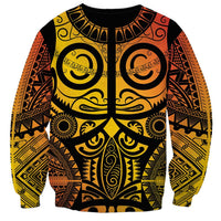 Marquesas Islands Sweatshirt Marquesan Tattoo Yellow Gradient - Polynesian Pride