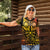 Marquesas Islands Women Polo Shirt Marquesan Tattoo Yellow Gradient - Polynesian Pride
