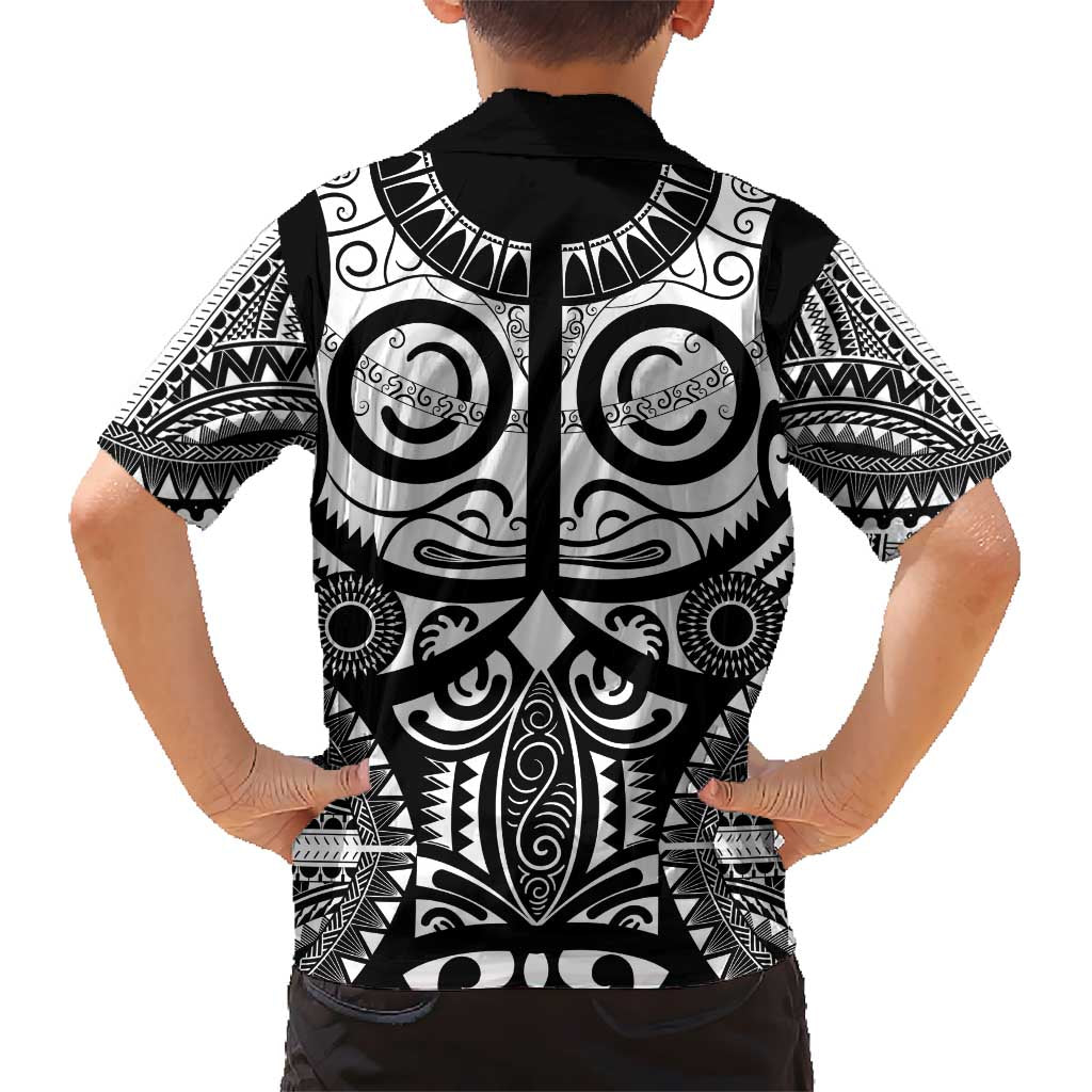 Marquesas Islands Hawaiian Shirt Marquesan Tattoo Black White Color - Polynesian Pride