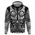 Marquesas Islands Hoodie Marquesan Tattoo Black White Color - Polynesian Pride