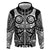 Marquesas Islands Hoodie Marquesan Tattoo Black White Color - Polynesian Pride