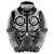 Marquesas Islands Hoodie Marquesan Tattoo Black White Color - Polynesian Pride