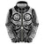 Marquesas Islands Hoodie Marquesan Tattoo Black White Color - Polynesian Pride