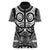 Marquesas Islands Women Polo Shirt Marquesan Tattoo Black White Color - Polynesian Pride