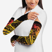 Gradient Marquesas Islands Arm Sleeves Marquesan Matatiki Hammerhead Shark Patutiki - Polynesian Pride