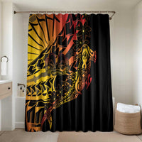 Gradient Marquesas Islands Bathroom Set Marquesan Matatiki Hammerhead Shark Patutiki - Polynesian Pride