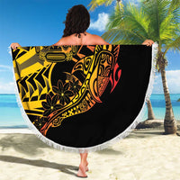 Gradient Marquesas Islands Beach Blanket Marquesan Matatiki Hammerhead Shark Patutiki - Polynesian Pride