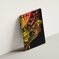 Gradient Marquesas Islands Canvas Wall Art Marquesan Matatiki Hammerhead Shark Patutiki - Polynesian Pride