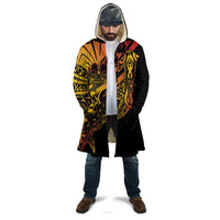 Gradient Marquesas Islands Cloak Marquesan Matatiki Hammerhead Shark Patutiki - Polynesian Pride