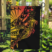 Gradient Marquesas Islands Garden Flag Marquesan Matatiki Hammerhead Shark Patutiki - Polynesian Pride