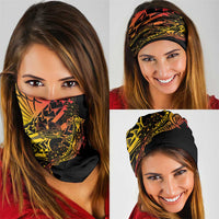 Gradient Marquesas Islands Neck Gaiter Marquesan Matatiki Hammerhead Shark Patutiki - Polynesian Pride