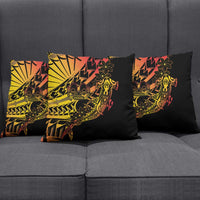 Gradient Marquesas Islands Pillow Cover Marquesan Matatiki Hammerhead Shark Patutiki - Polynesian Pride
