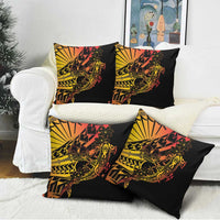 Gradient Marquesas Islands Pillow Cover Marquesan Matatiki Hammerhead Shark Patutiki - Polynesian Pride