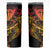 Gradient Marquesas Islands Skinny Tumbler Marquesan Matatiki Hammerhead Shark Patutiki - Polynesian Pride