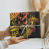 Gradient Marquesas Islands Wrapping Paper Marquesan Matatiki Hammerhead Shark Patutiki - Polynesian Pride