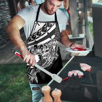 Black White Marquesas Islands Apron Marquesan Matatiki Hammerhead Shark Patutiki - Polynesian Pride