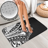 Black White Marquesas Islands Bathroom Set Marquesan Matatiki Hammerhead Shark Patutiki - Polynesian Pride