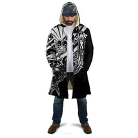 Black White Marquesas Islands Cloak Marquesan Matatiki Hammerhead Shark Patutiki - Polynesian Pride