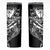 Black White Marquesas Islands Skinny Tumbler Marquesan Matatiki Hammerhead Shark Patutiki - Polynesian Pride