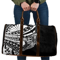 Black White Marquesas Islands Travel Bag Marquesan Matatiki Hammerhead Shark Patutiki - Polynesian Pride