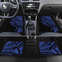 Blue Marquesas Islands Car Mats Marquesan Matatiki Hammerhead Shark Patutiki - Polynesian Pride