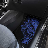 Blue Marquesas Islands Car Mats Marquesan Matatiki Hammerhead Shark Patutiki - Polynesian Pride