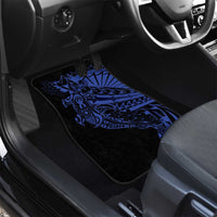 Blue Marquesas Islands Car Mats Marquesan Matatiki Hammerhead Shark Patutiki - Polynesian Pride