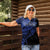 Blue Marquesas Islands Women Polo Shirt Marquesan Matatiki Hammerhead Shark Patutiki - Polynesian Pride