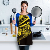 Yellow Marquesas Islands Apron Marquesan Matatiki Hammerhead Shark Patutiki - Polynesian Pride