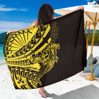 Yellow Marquesas Islands Sarong Marquesan Matatiki Hammerhead Shark Patutiki - Polynesian Pride