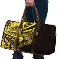 Yellow Marquesas Islands Travel Bag Marquesan Matatiki Hammerhead Shark Patutiki - Polynesian Pride