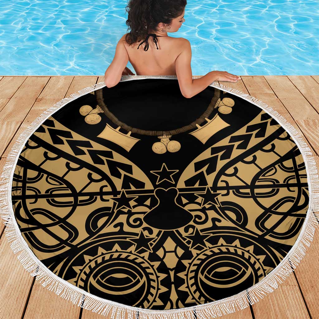 Austral Islands Beach Blanket Tuhaa Pae Penu Stars Necklace Gold - Polynesian Pride