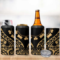 Austral Islands 4 in 1 Can Cooler Tumbler Tuhaa Pae Penu Stars Necklace Gold - Polynesian Pride