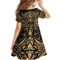 Austral Islands Family Matching Tank Maxi Dress and Hawaiian Shirt Tuhaa Pae Penu Stars Necklace Gold LT14 - Polynesian Pride