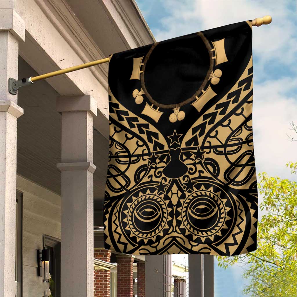 Austral Islands Garden Flag Tuhaa Pae Penu Stars Necklace Gold - Polynesian Pride