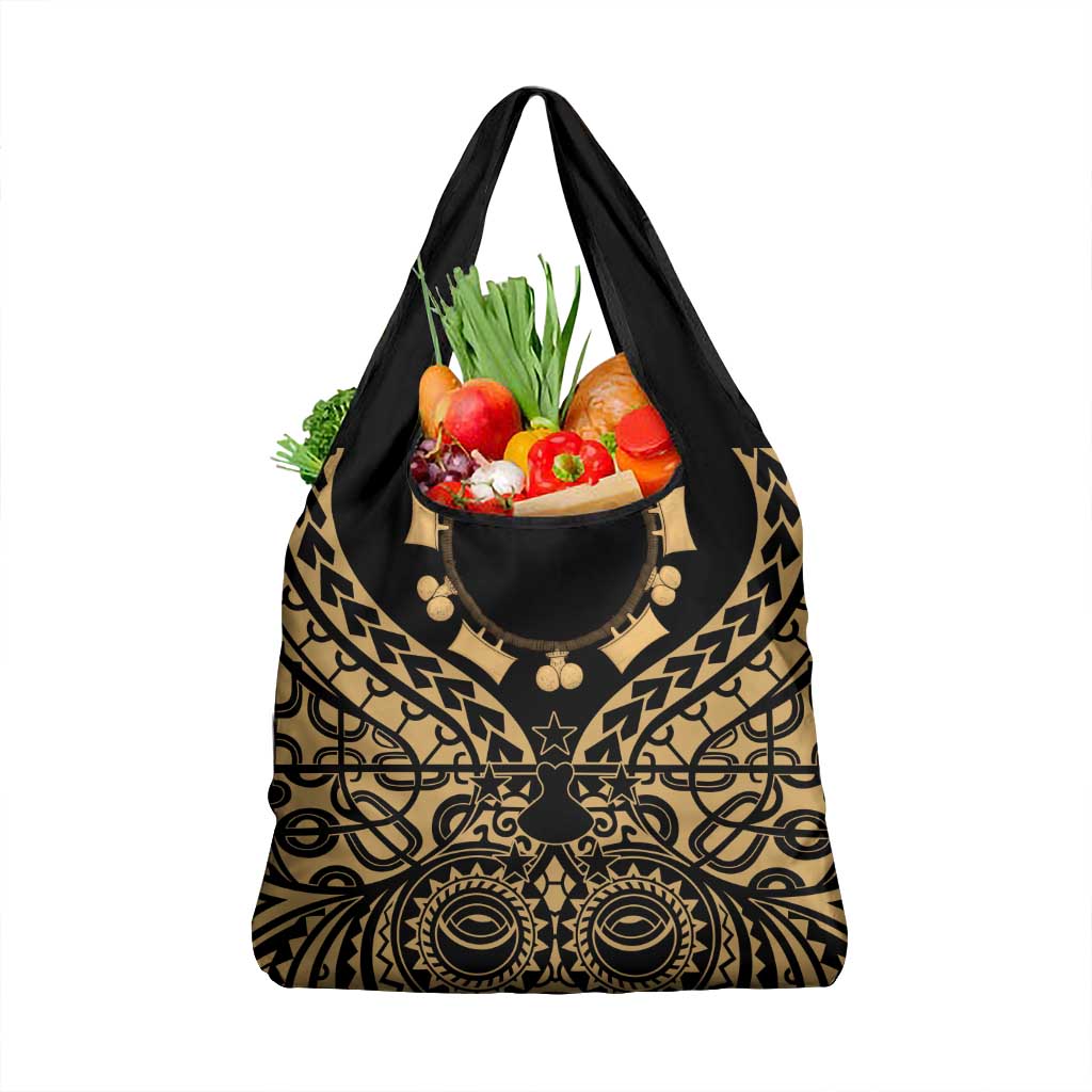 Austral Islands Grocery Bag Tuhaa Pae Penu Stars Necklace Gold - Polynesian Pride